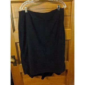 Catos Size 12 Black Skirt Midi Dressy Career Aline Modest Womens